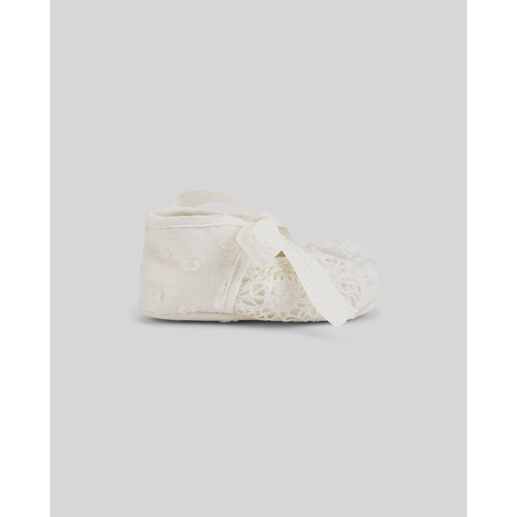 Paz Rodriguez WOVEN NEWBORN SHOES "PAZ OI 26-27" 035-154025 Cream