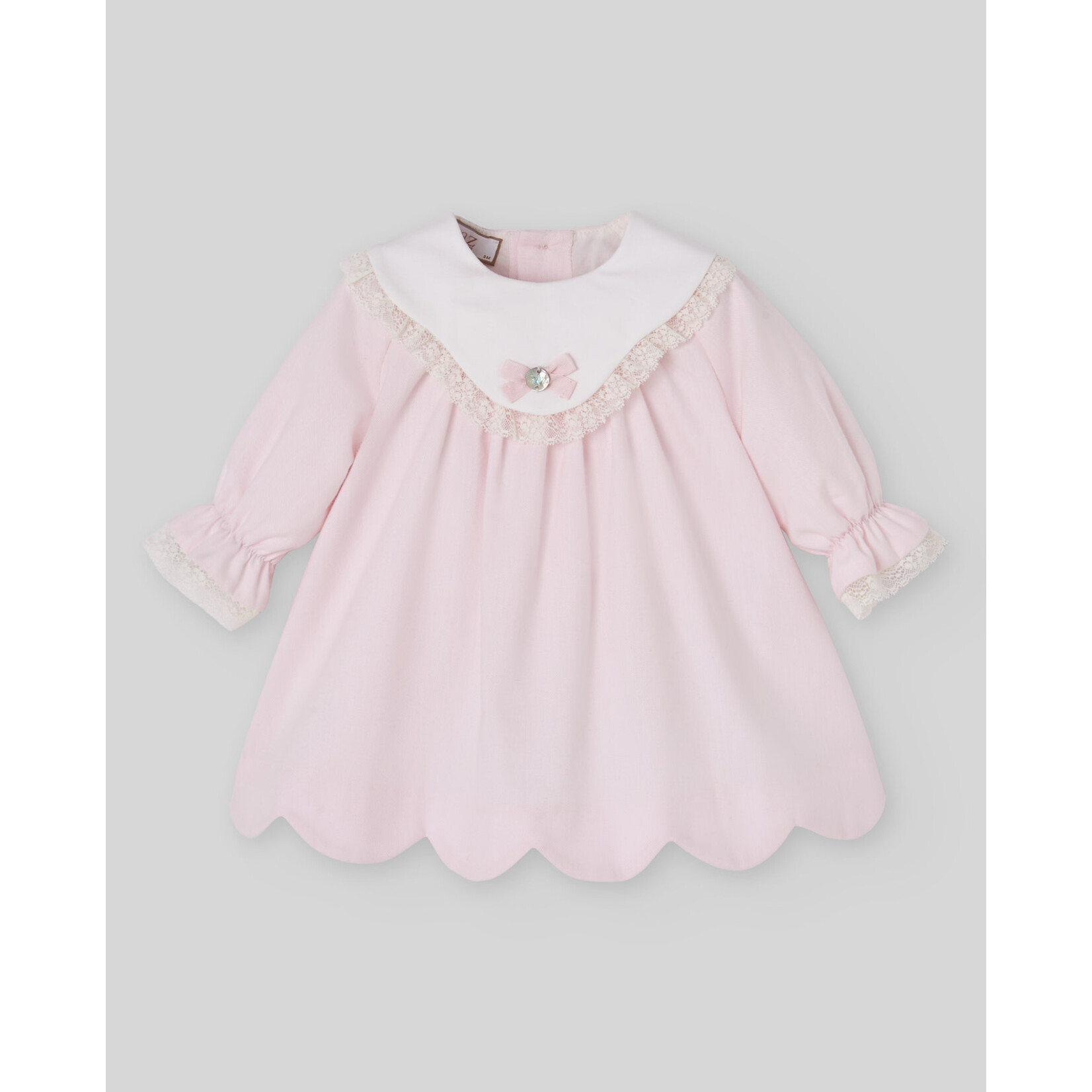 Paz Rodriguez WOVEN NEWBORN DRESS "NAI" 004-154222 Light Pink