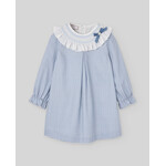 Paz Rodriguez WOVEN INFANT GIRL DRESS "PONTE" 004-154075 Sapphire Blue