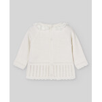 Paz Rodriguez KNIT NEWBORN SWEATER "PAZ OI 26-27" 003-114009 Cream/Cream