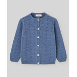 Paz Rodriguez KNIT INFANT GIRL CARDIGAN "PONTE" 002-104074 Sapphire Blue