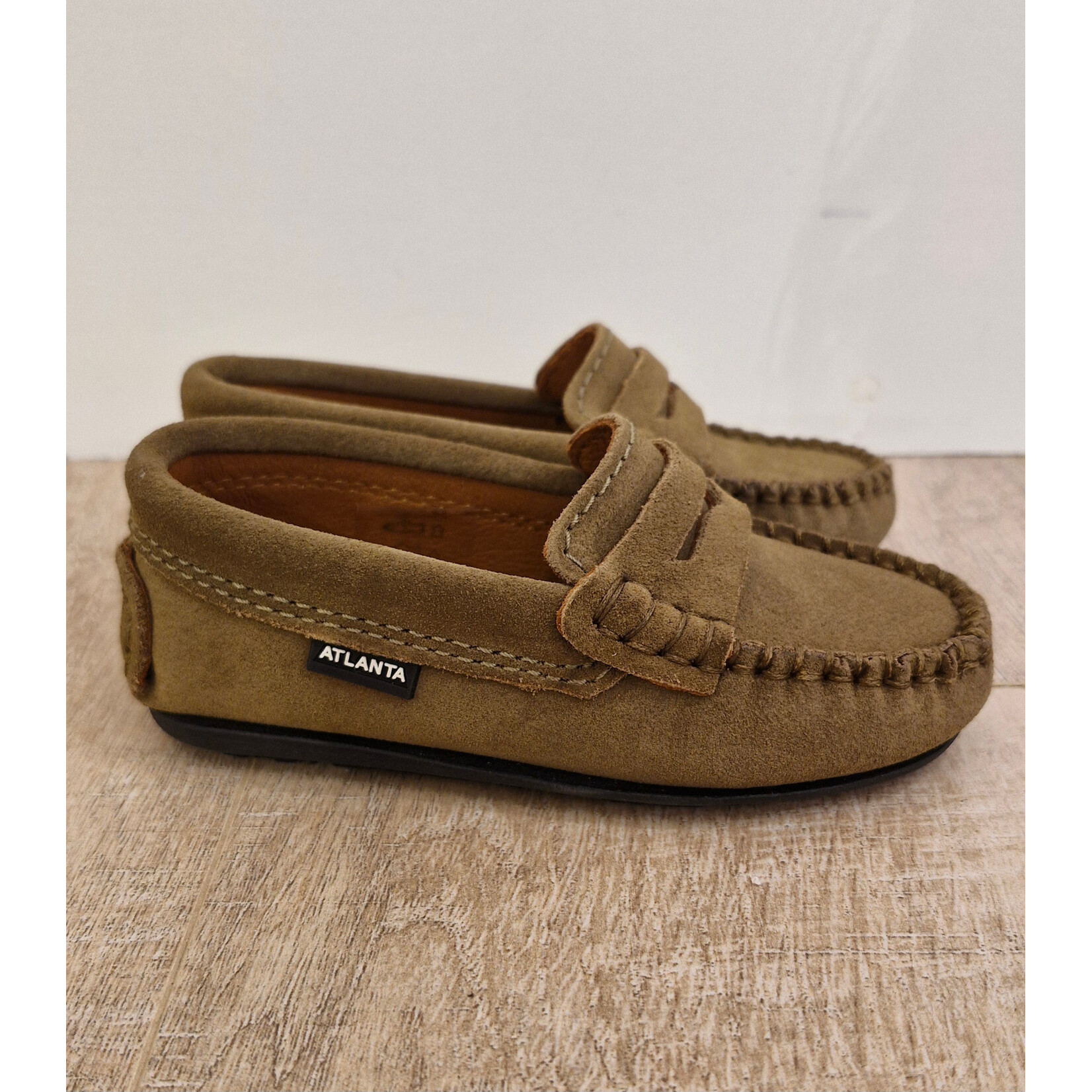 Atlanta Penny Loafer - Camel Suede reversed