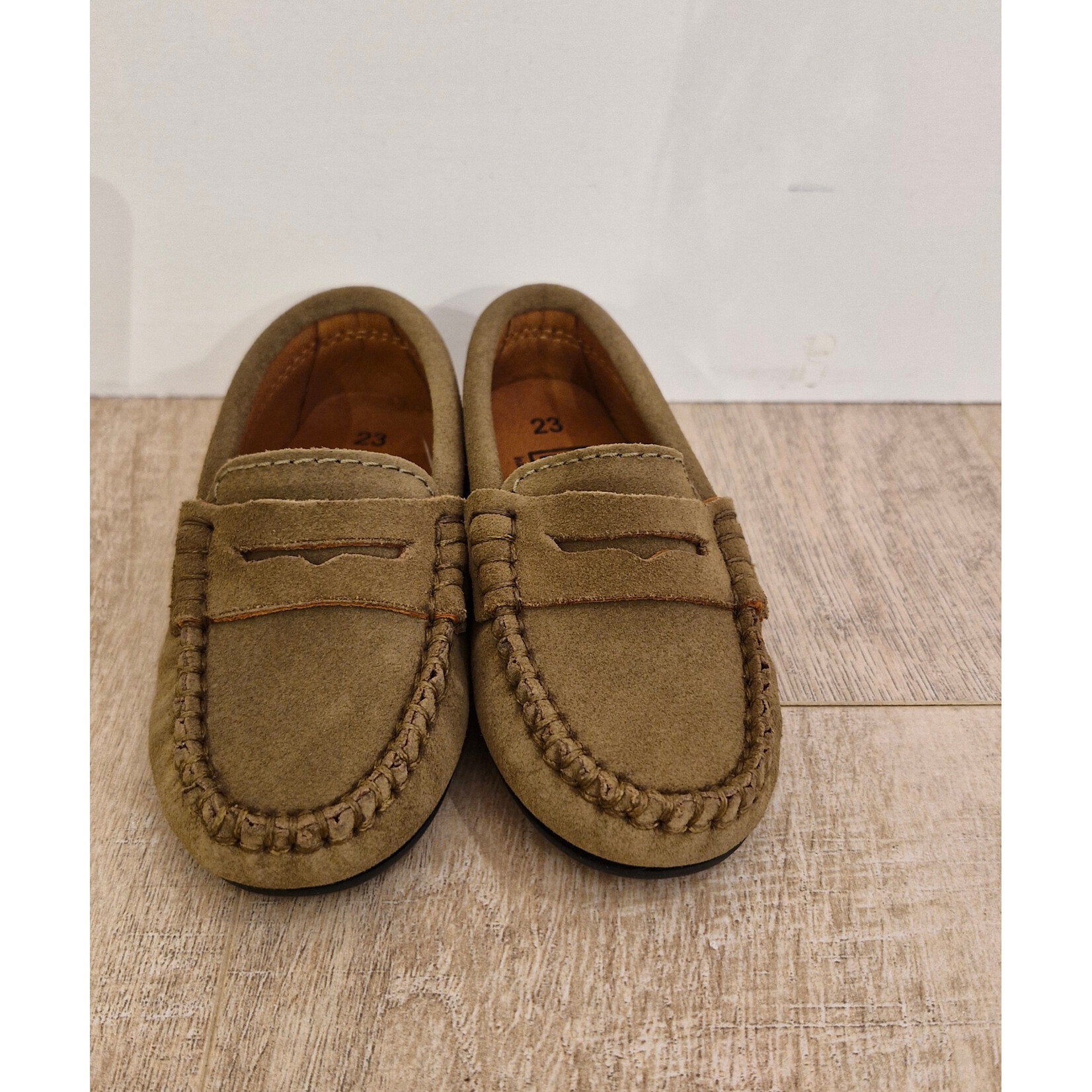 Atlanta Penny Loafer - Camel Suede reversed