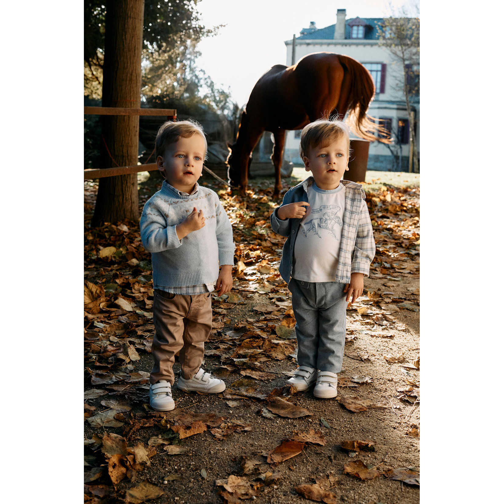 Patachou CALÇA - MINI BOY SOFT BLUE - INVERNO 2026 6203 42 35 MELANGE BLUE