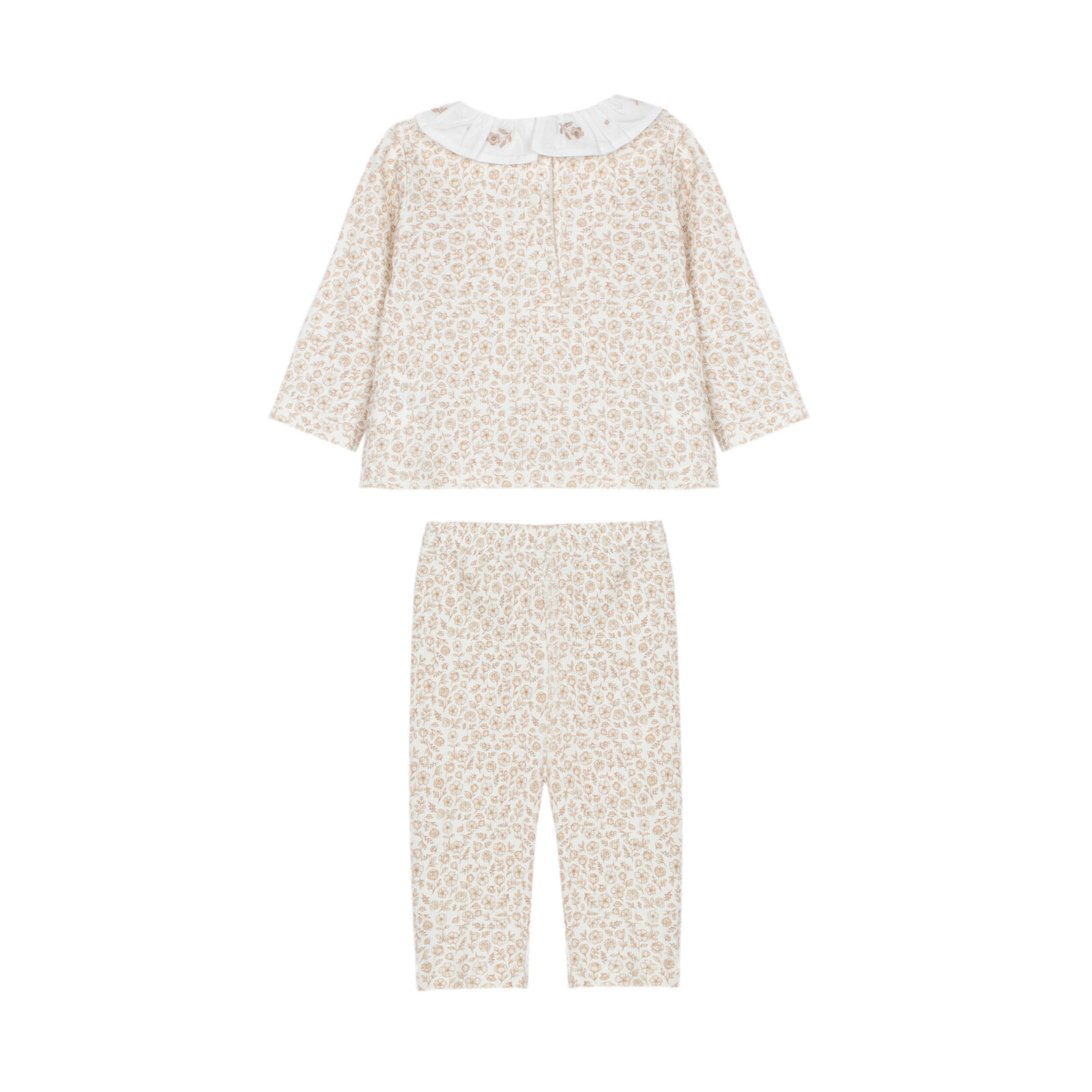 Patachou CONJUNTO  - NEWBORN SOFT - INVERNO 2026 6209 20 00 BEIGE FLOWERS F26-132