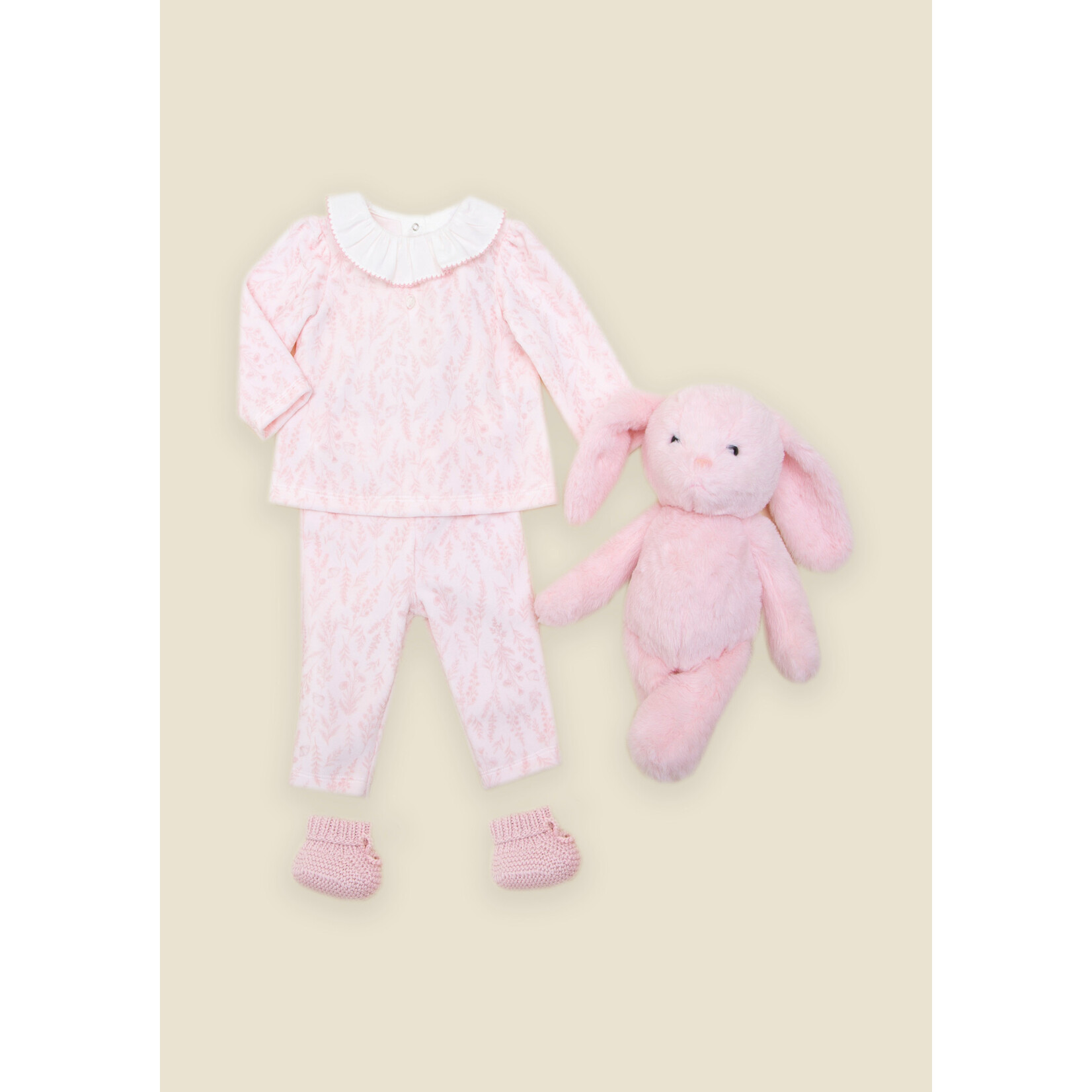 Patachou CONJUNTO - NEWBORN SWEET PINK - INVERNO 2026 6209 20 00 PINK FLORAL PRINT F26-2
