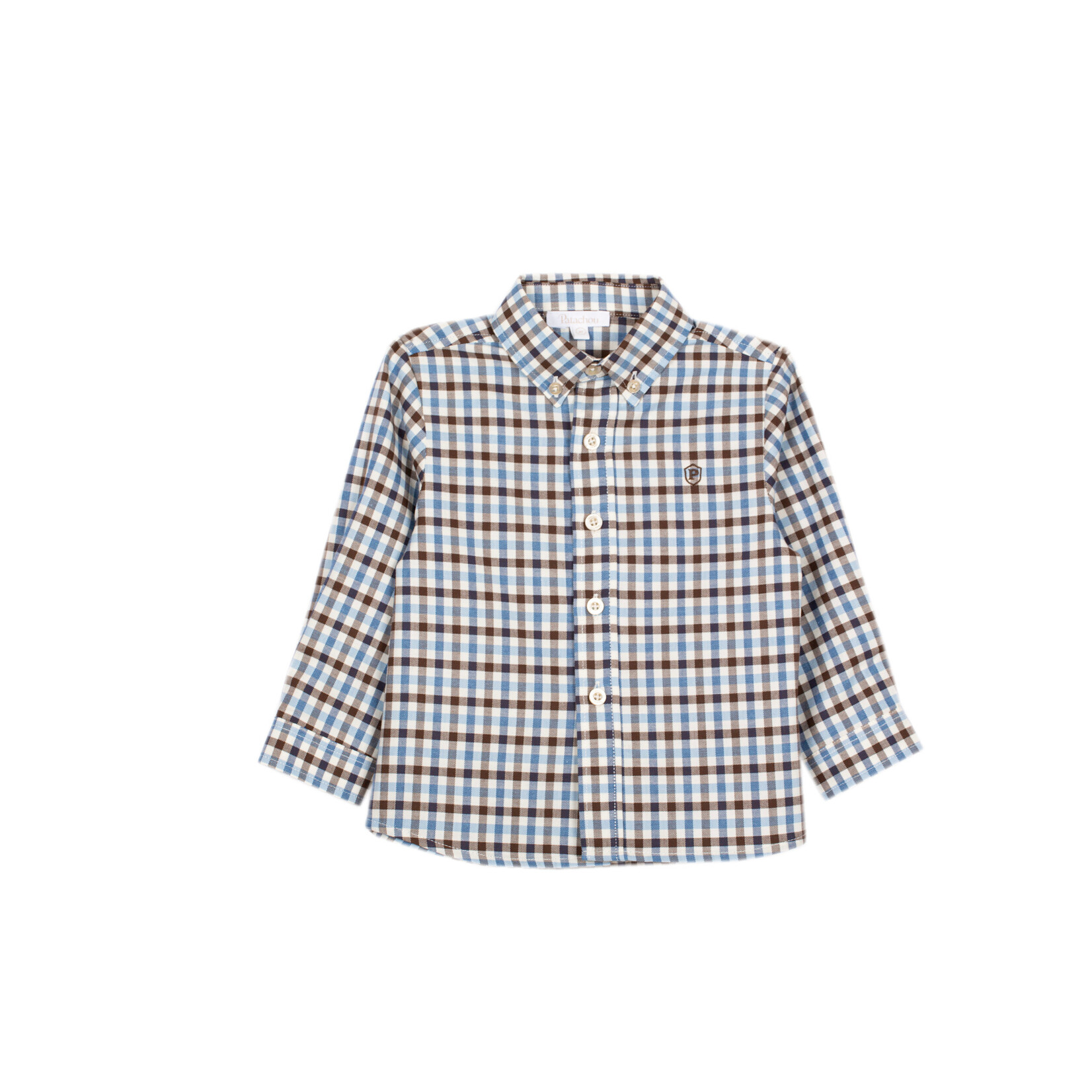 Patachou CAMISA - MINI BOY CITY - INVENO 2026 6205 20 00 BLUE BEIGE CHECK F26-147