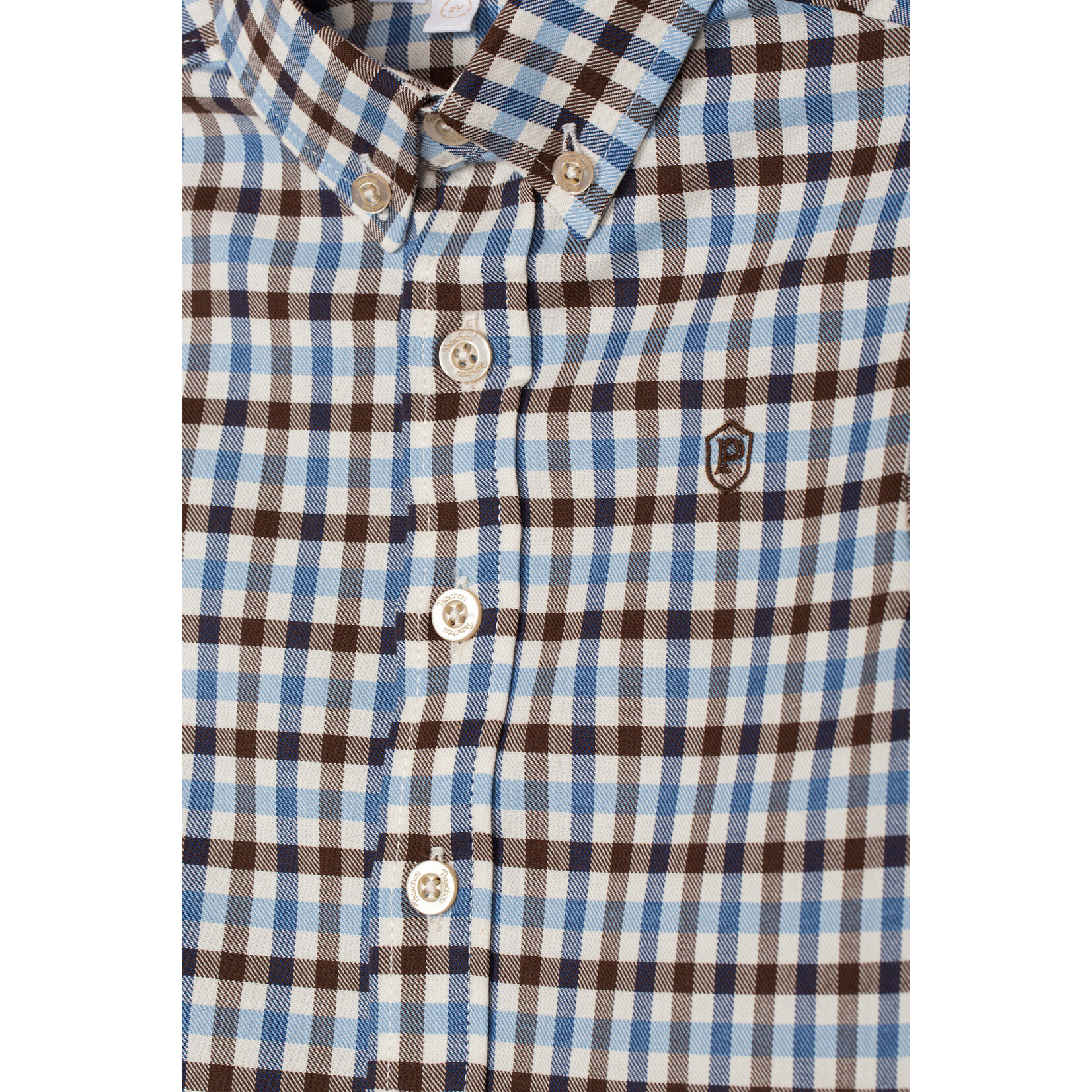 Patachou CAMISA - MINI BOY CITY - INVENO 2026 6205 20 00 BLUE BEIGE CHECK F26-147