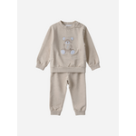 Patachou JERSEY SET BEAR BOY BEIGE MELANGE