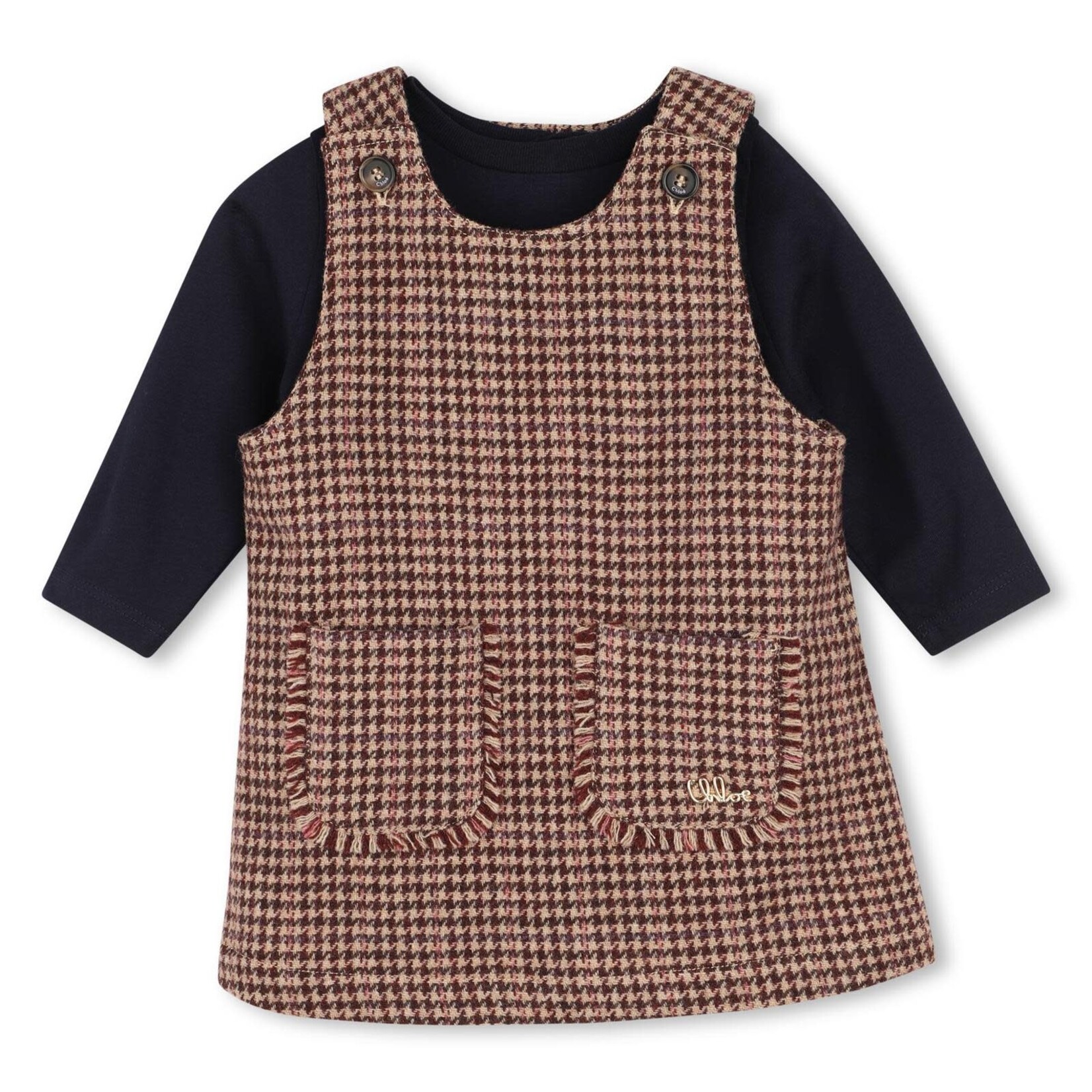 CHLOE ENS. ROBE+T-SHIRT Beige C21344