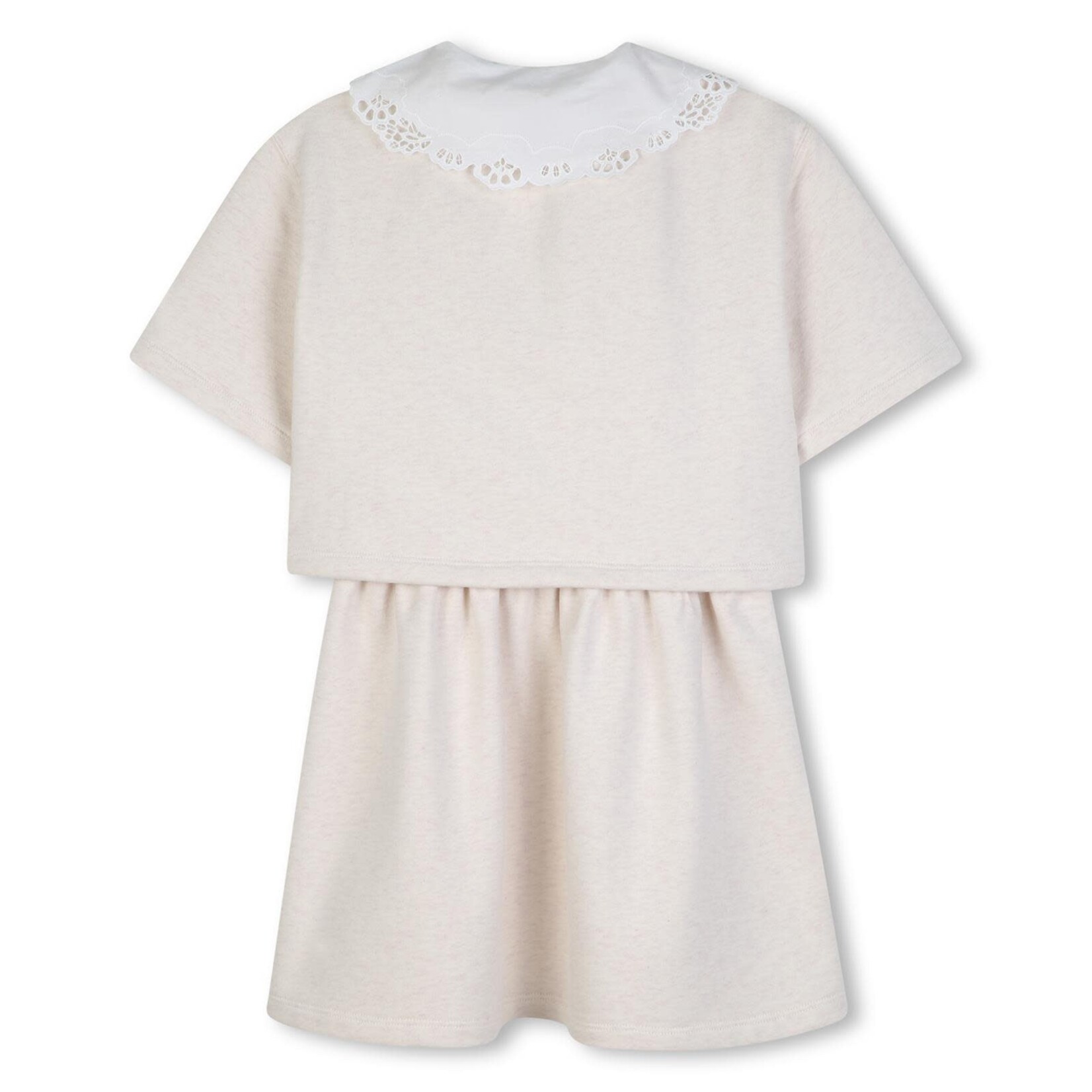CHLOE ROBE MANCHES COURTES Beige C21243