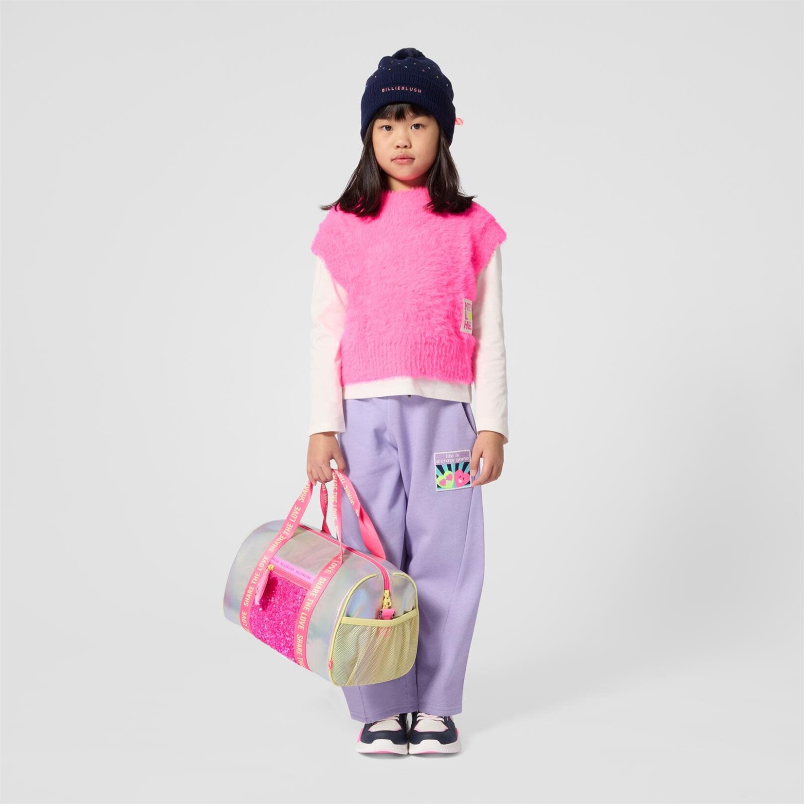 BILLIEBLUSH PULL MANCHES COURTES Rose U22393