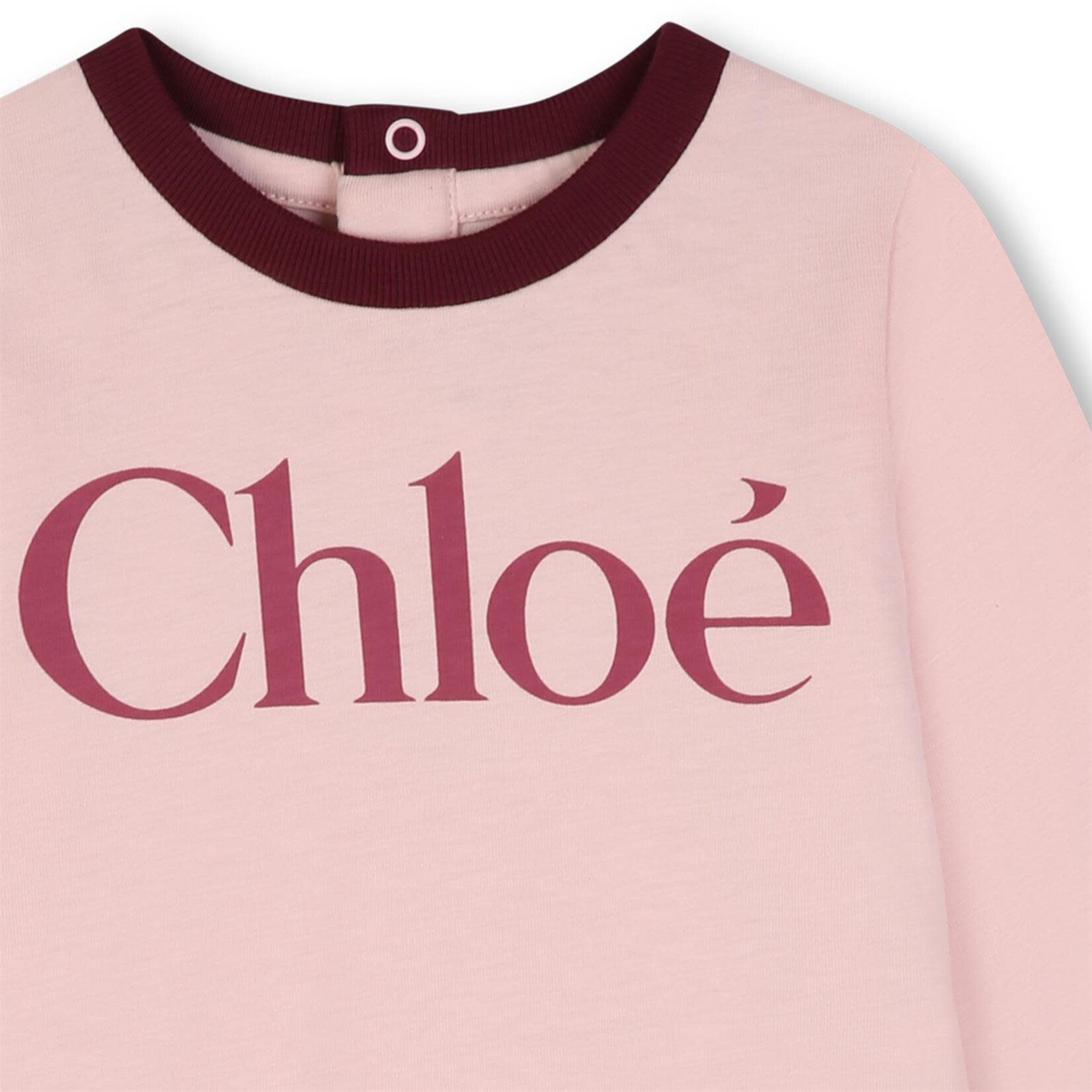 CHLOE TEE-SHIRT MANCHES LONGUES Rose C21362