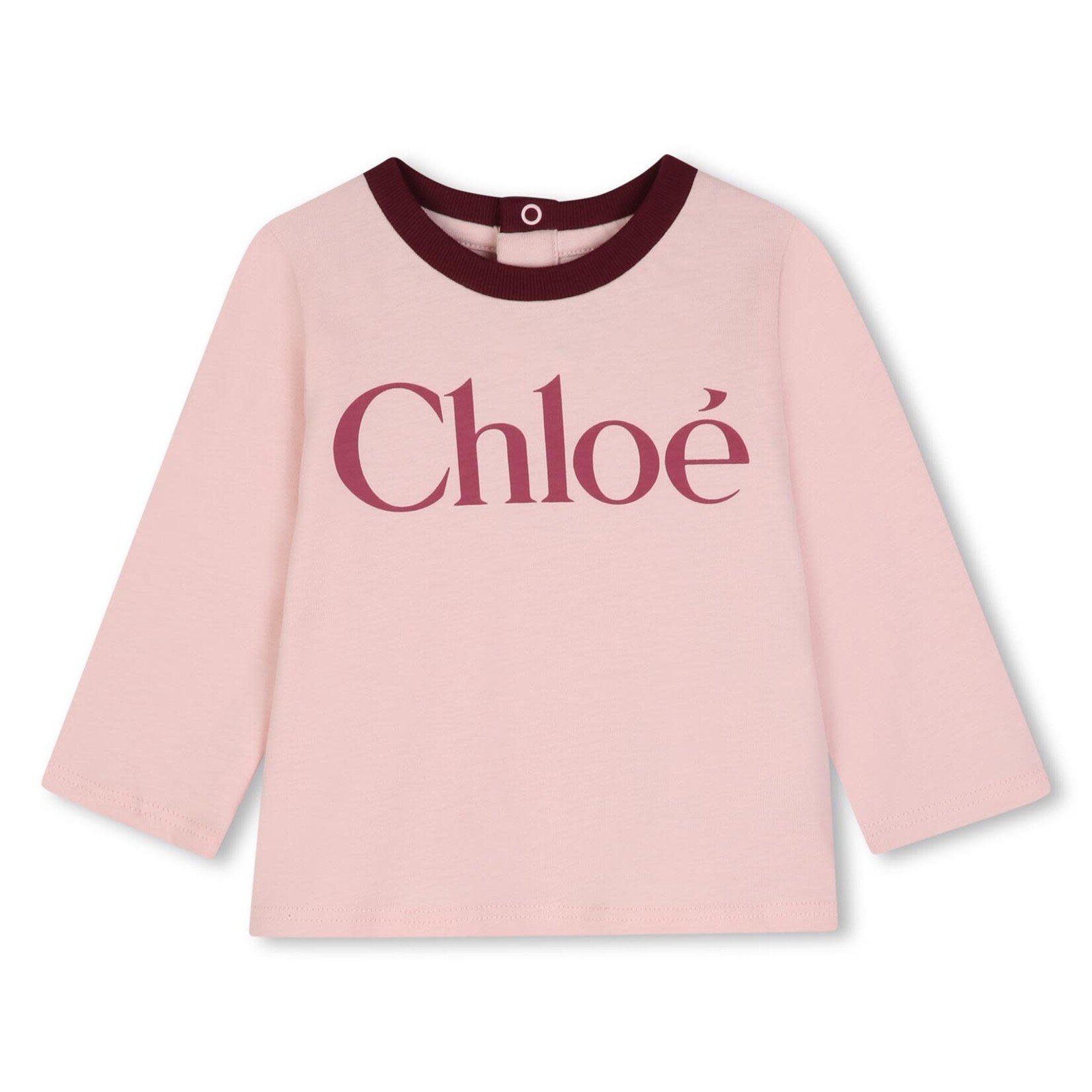 CHLOE TEE-SHIRT MANCHES LONGUES Rose C21362