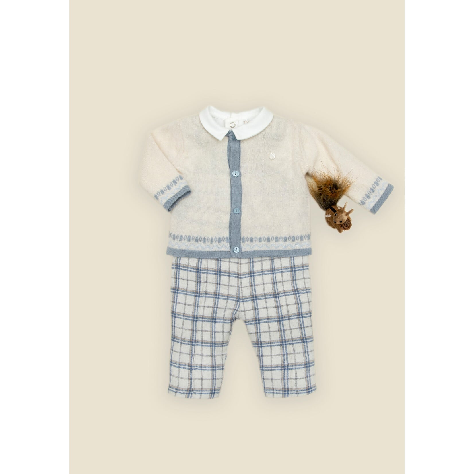 Patachou CASACO - NEWBORN TRUE BLUE - INVERNO 2026 6111 30 90 ECRU