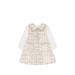 Patachou VESTIDO -MINI GIRL PARTY GOLD - INVERNO 2026 6204 43 00 SPARKLE TWEED F26-44
