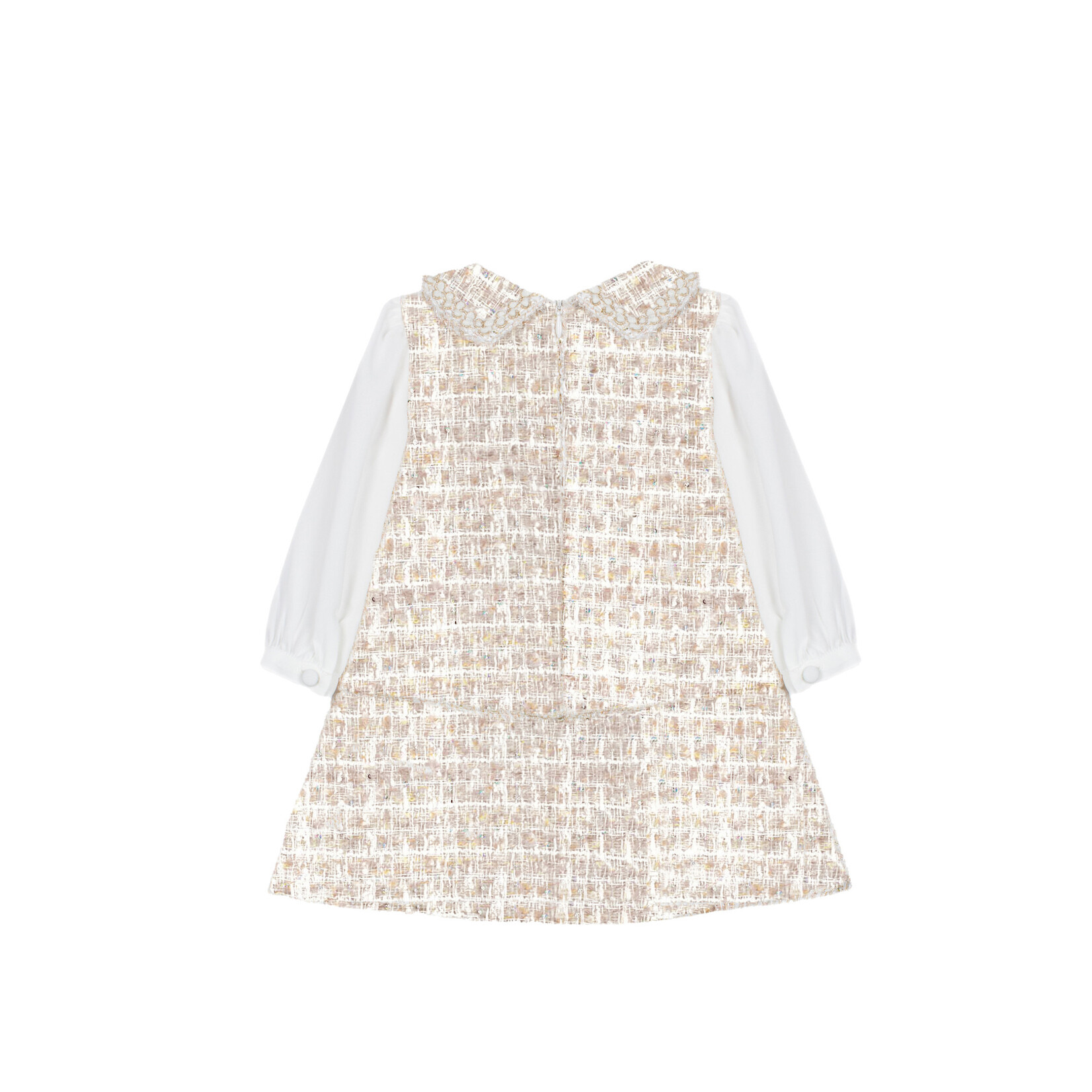 Patachou VESTIDO -MINI GIRL PARTY GOLD - INVERNO 2026 6204 43 00 SPARKLE TWEED F26-44