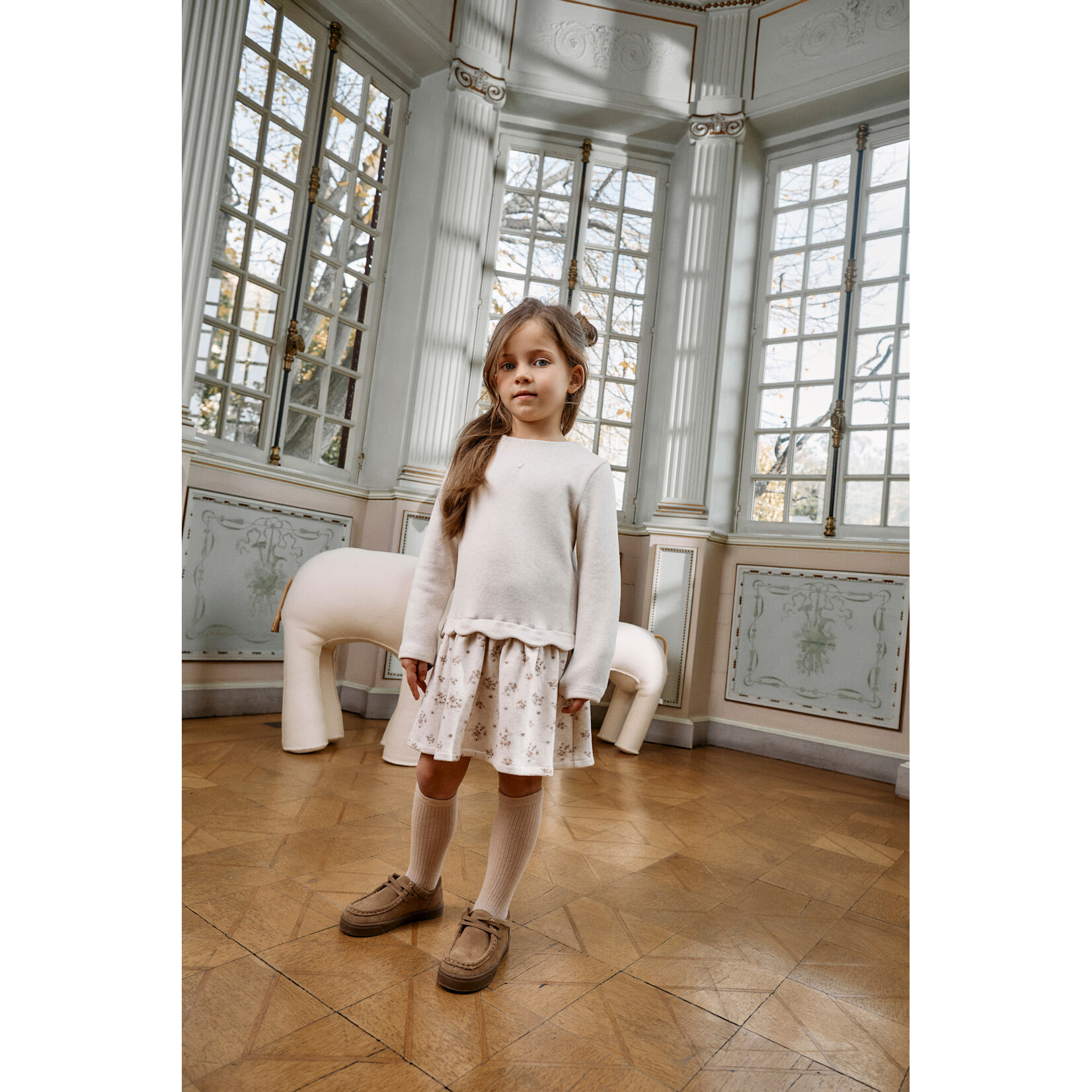Patachou VESTIDO - MINI GIRL NATURE -  INVERNO 2026 6104 42 00 BEIGE MELANGE