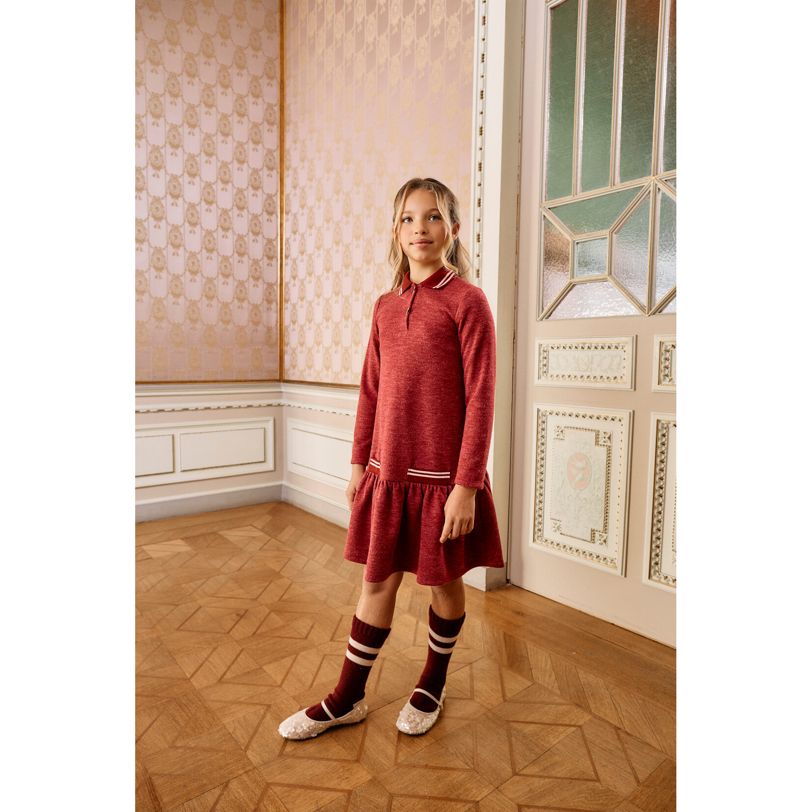 Patachou VESTIDO - KIDS GIRL BLUSH PINK - INVERNO 2026 6104 43 00 BORDEAUX