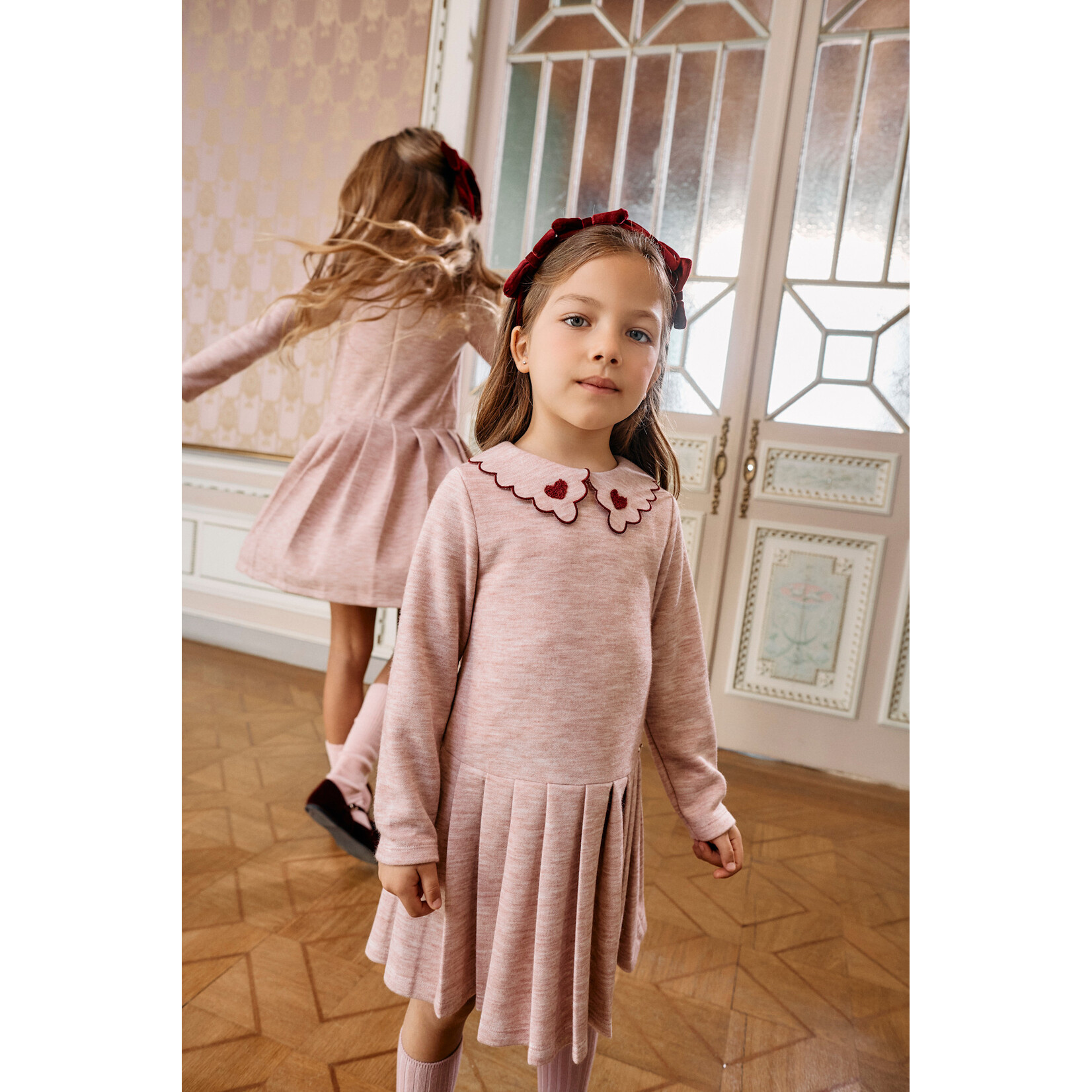 Patachou VESTIDO - KIDS GIRL BLUSH PINK - INVERNO 2026 6104 43 00 PINK MELANGE