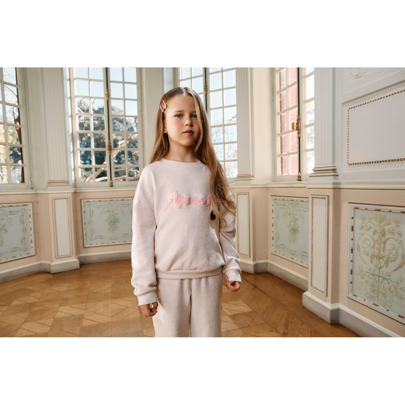 Patachou CONJUNTO  - KIDS GIRL BLUSH PINK - INVERNO 2026 6104 22 00 BEIGE MELANGE