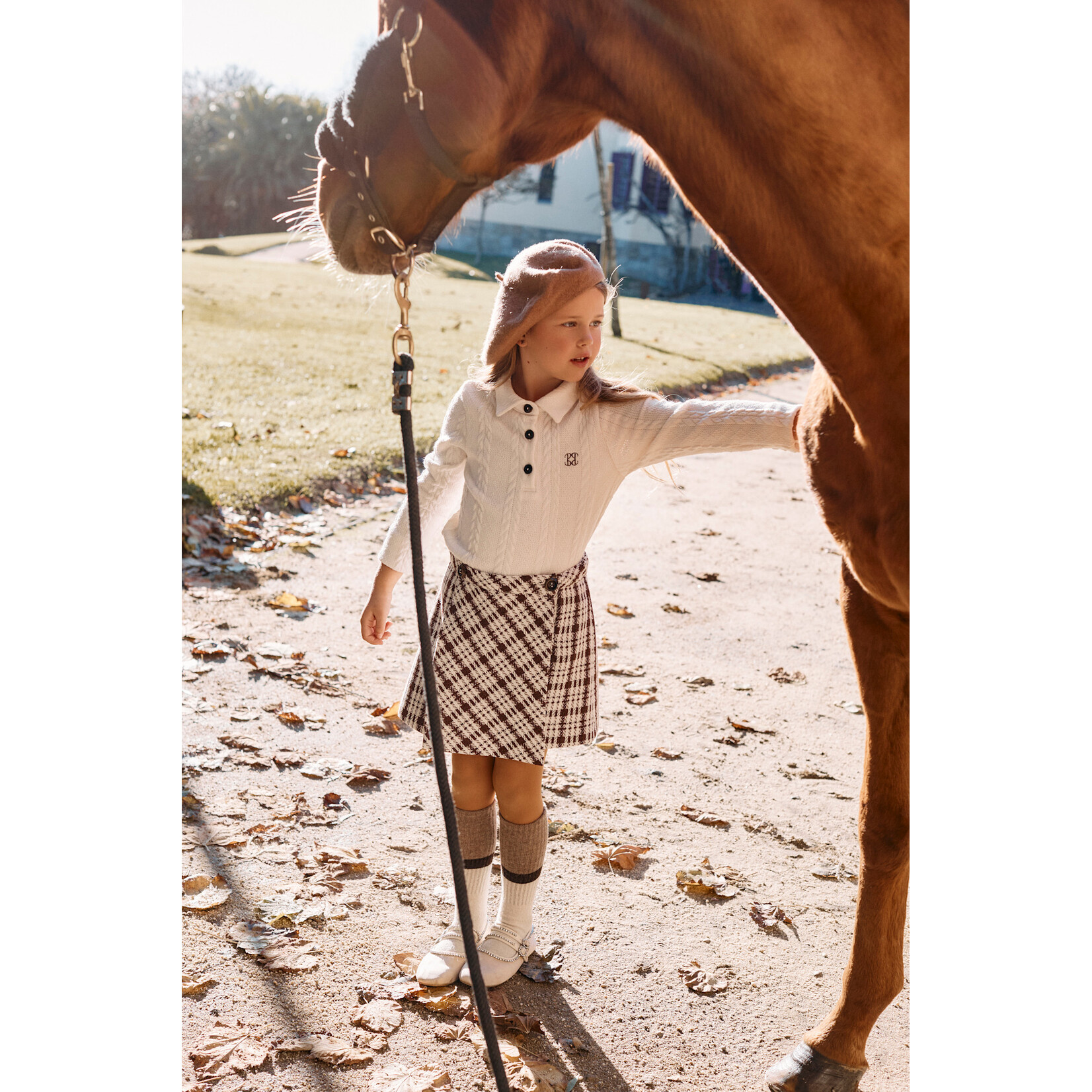 Patachou POLO - KIDS GIRL CHOCOLATE - INVERNO 2026 6110 20 91 ECRU