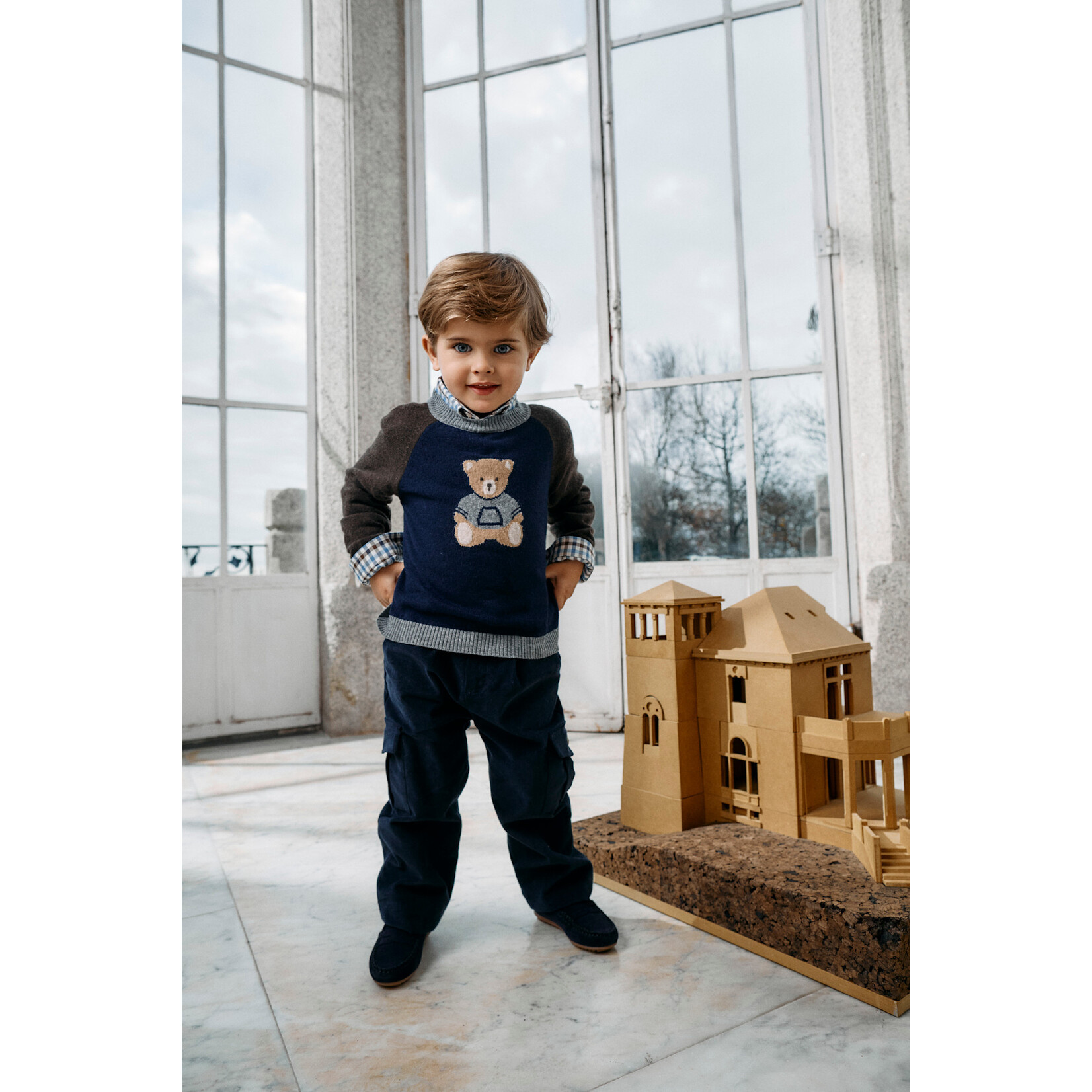 Patachou SWEATER  - MINI BOY CITY - INVERNO 2026 6209 20 00 MARINE