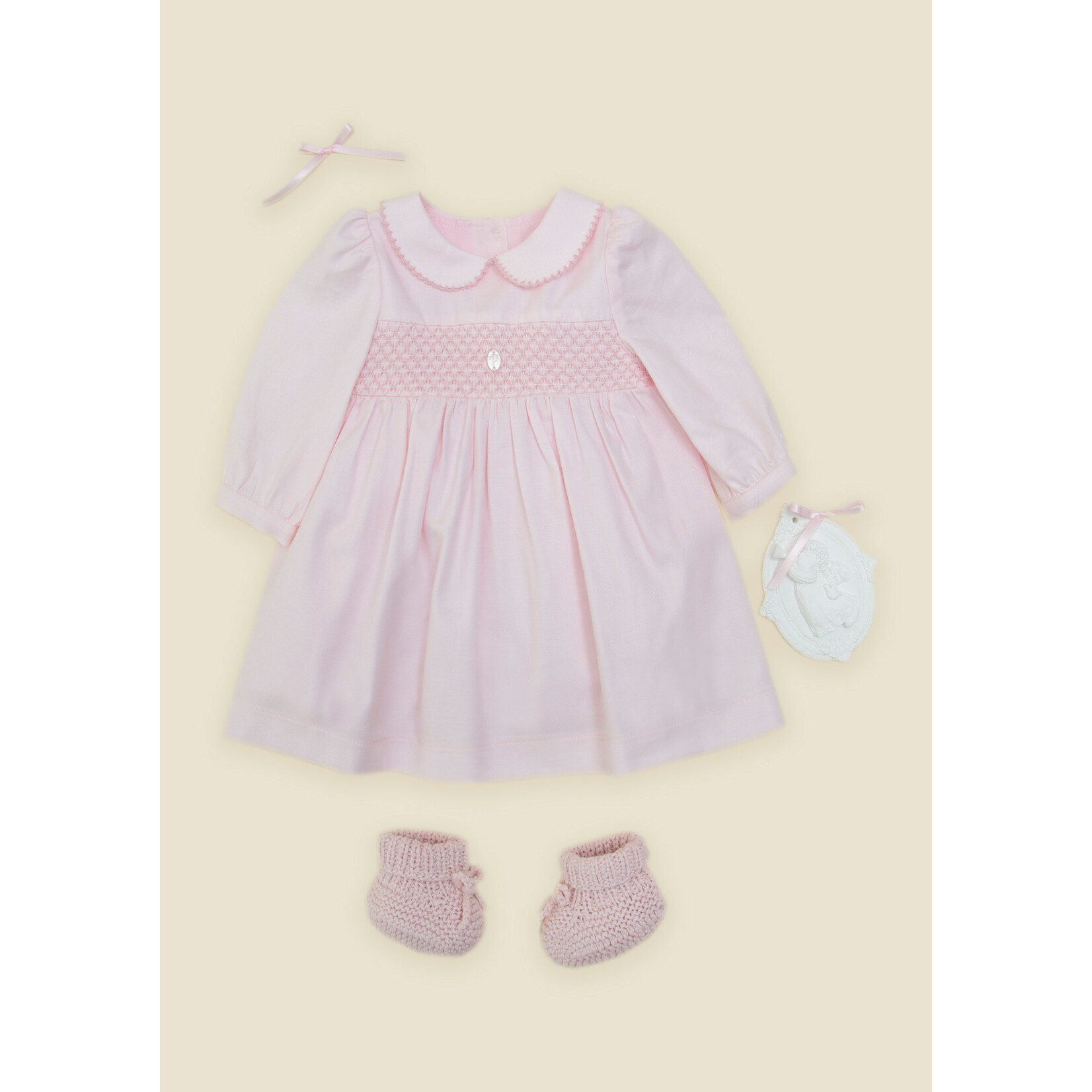 Patachou VESTIDO MANGA COMPRIDA -NEWBORN SWEET PINK - INVERNO 2026 6209 20 00 PINK