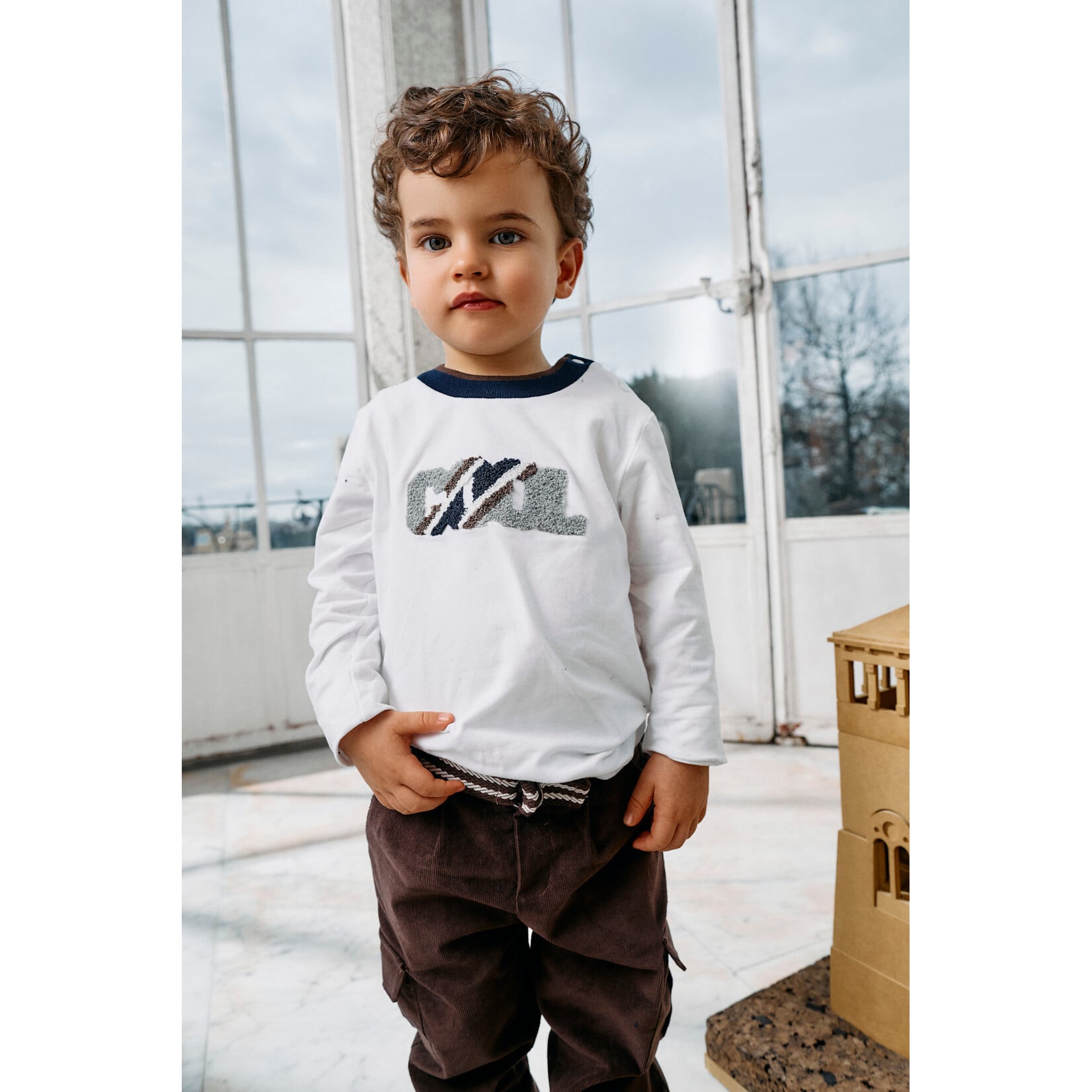 Patachou SWEATSHIRT - MINI BOY CITY - INVERNO 2026 INVERNO 2026 6110 20 91 WHITE