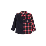 Patachou CAMISA - MINI BOY BALMORAL - INVERNO 2026 6205 30 00 BLUE BEIGE CHECK F26-147