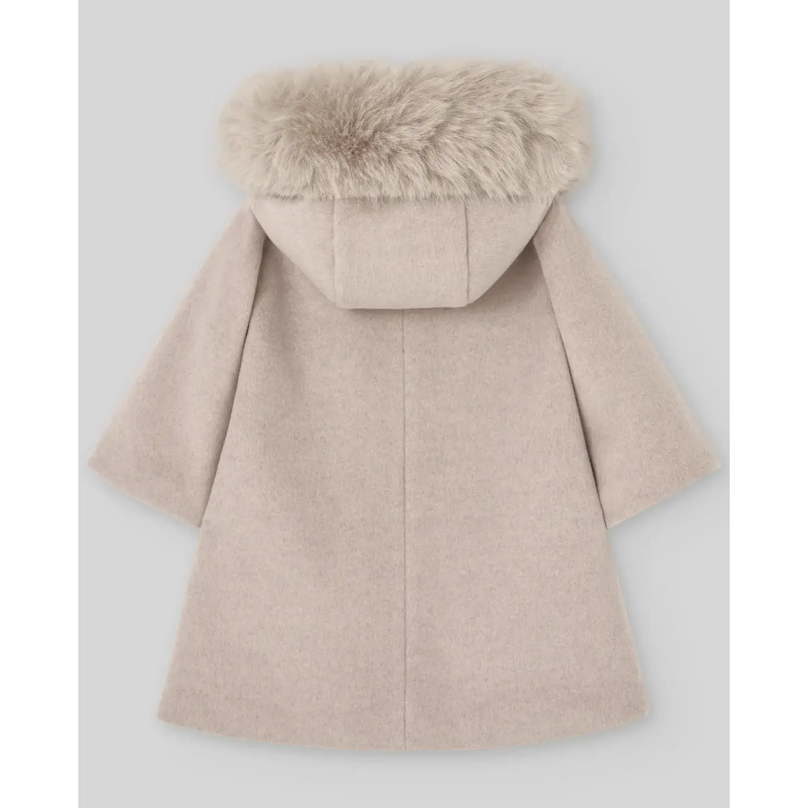 Paz Rodriguez WOVEN NEWBORN COAT "ESENCIAL" 009-152001 Hazelnut