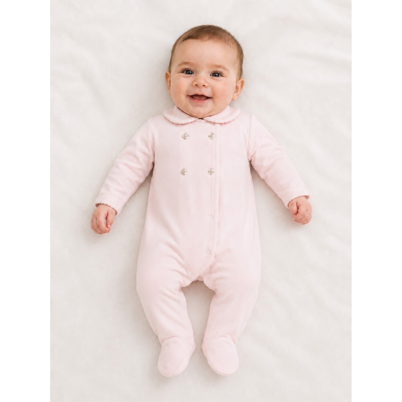 Living Nature Babypakje Jamie velours roze