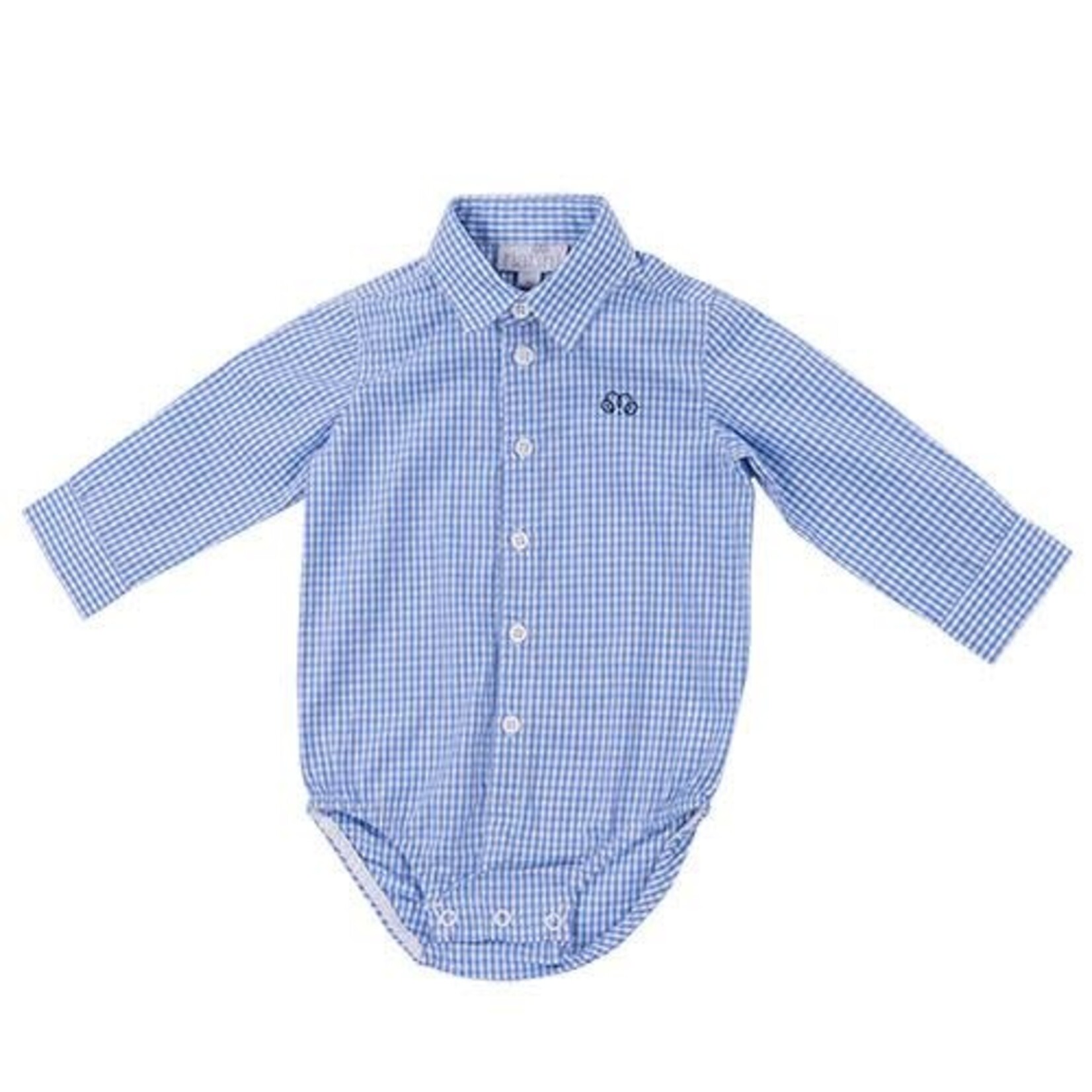 Natini SHIRT BODY PIERROT VICHY LB LIGHT BLUE