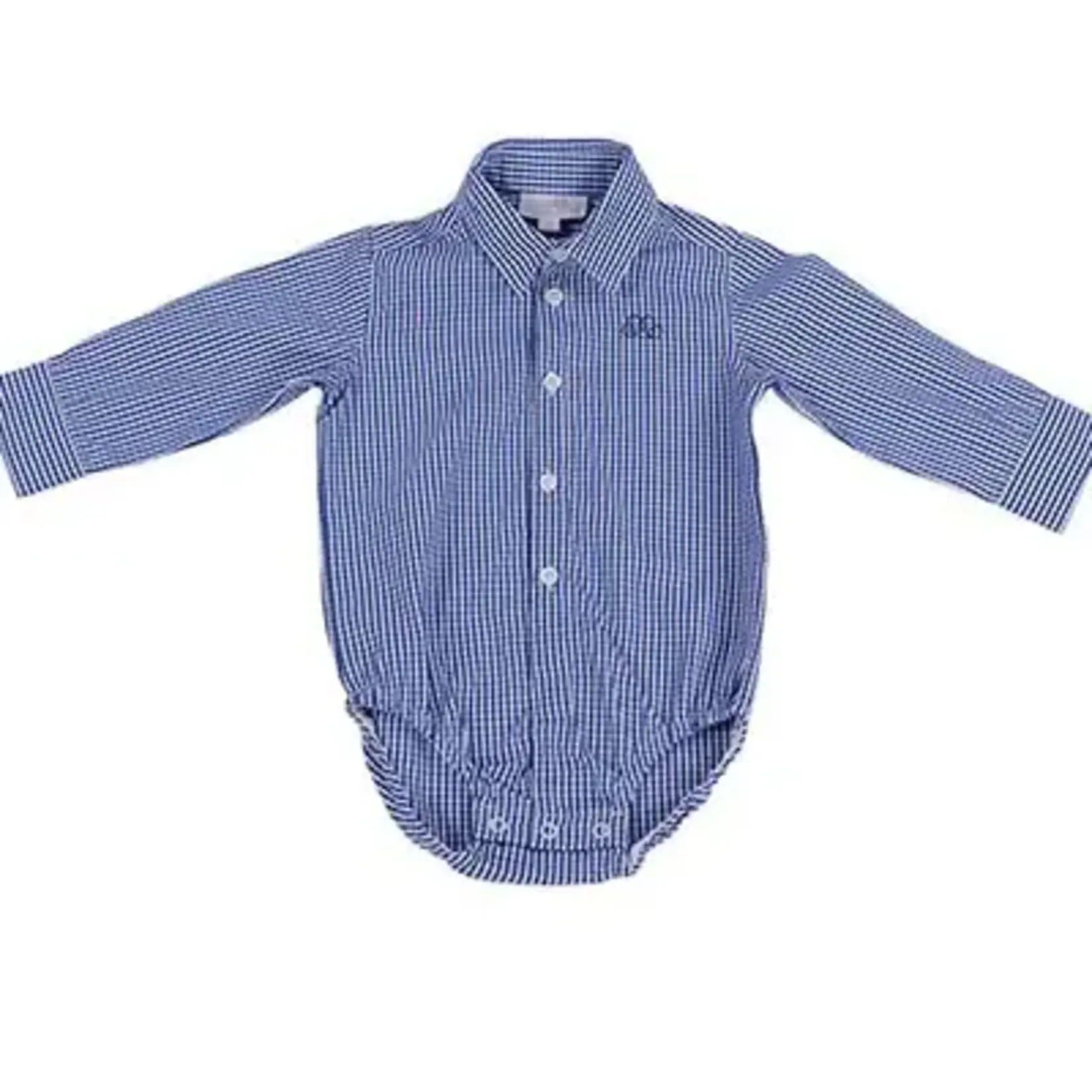 Natini SHIRT BODY PIERROT VICHY DB DARK BLUE