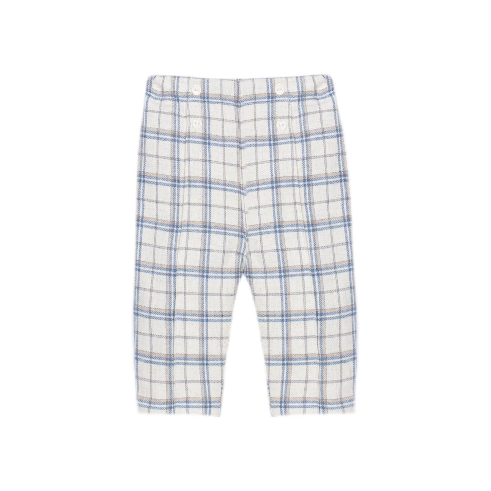 Patachou CALÇA - NEWBORN SOFT BLUE -  INVERNO 2026 6209 20 10 BLUE BEIGE CHECK F26-147