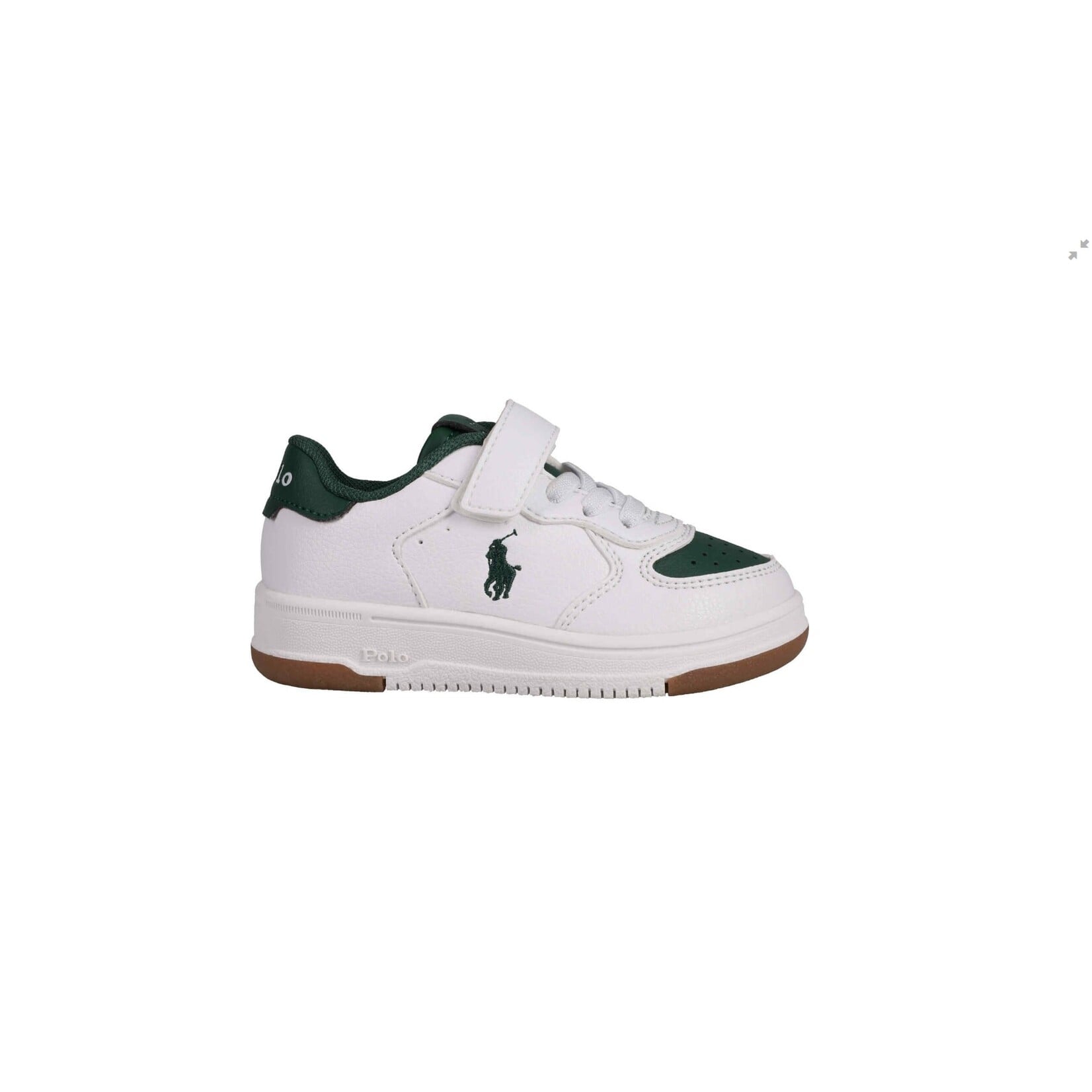 Ralph Lauren WHITE TUMBLED/ DARK GREEN/ DARK MASTERS COURT PS