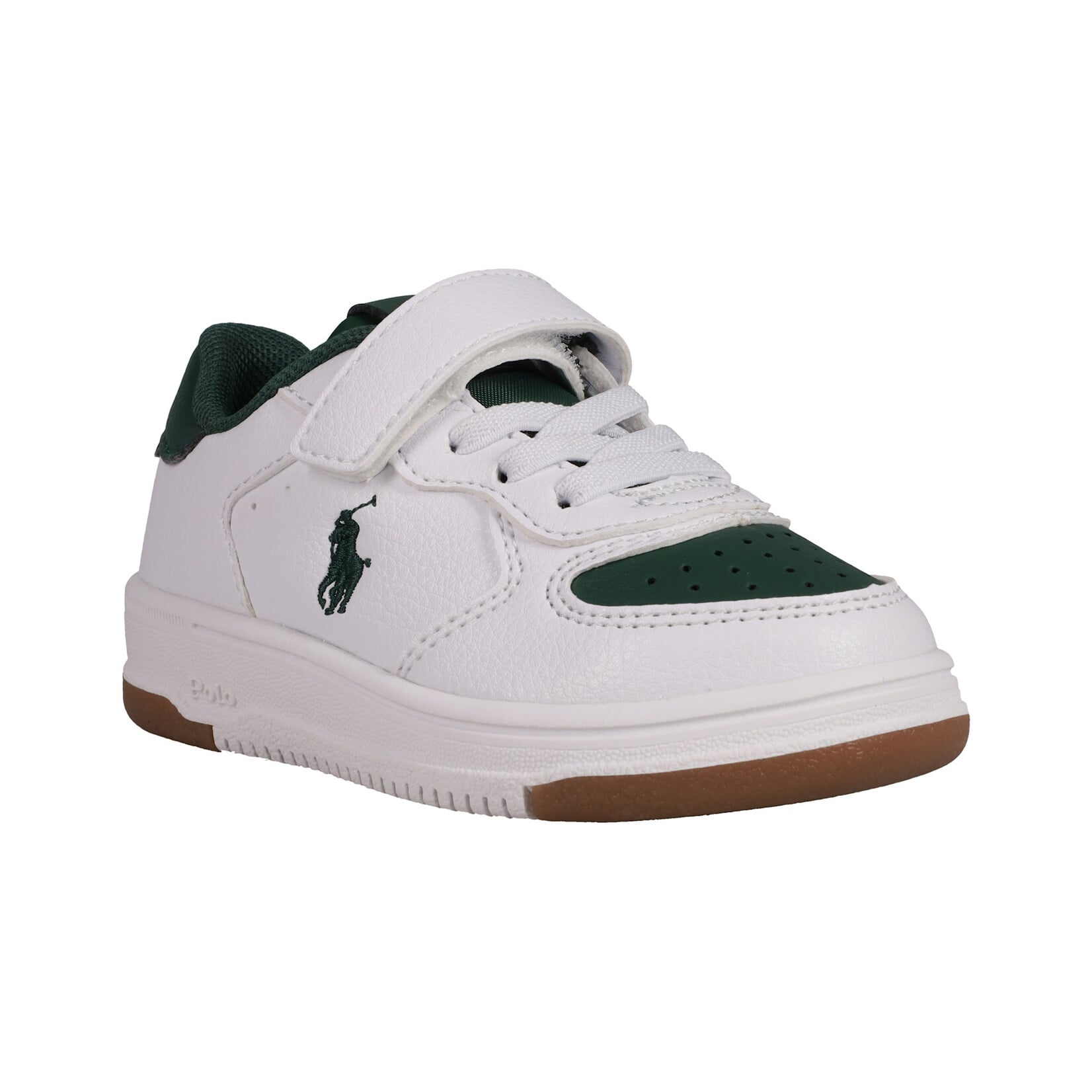 Ralph Lauren WHITE TUMBLED/ DARK GREEN/ DARK MASTERS COURT PS