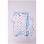 Petit Bateau Baby Hillemans: DORS BIEN MARSHMALLOW/RIVIERA A0GAB 1M