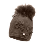Jamiks TRINE I (raccoon fur) Hat  dark JZH435