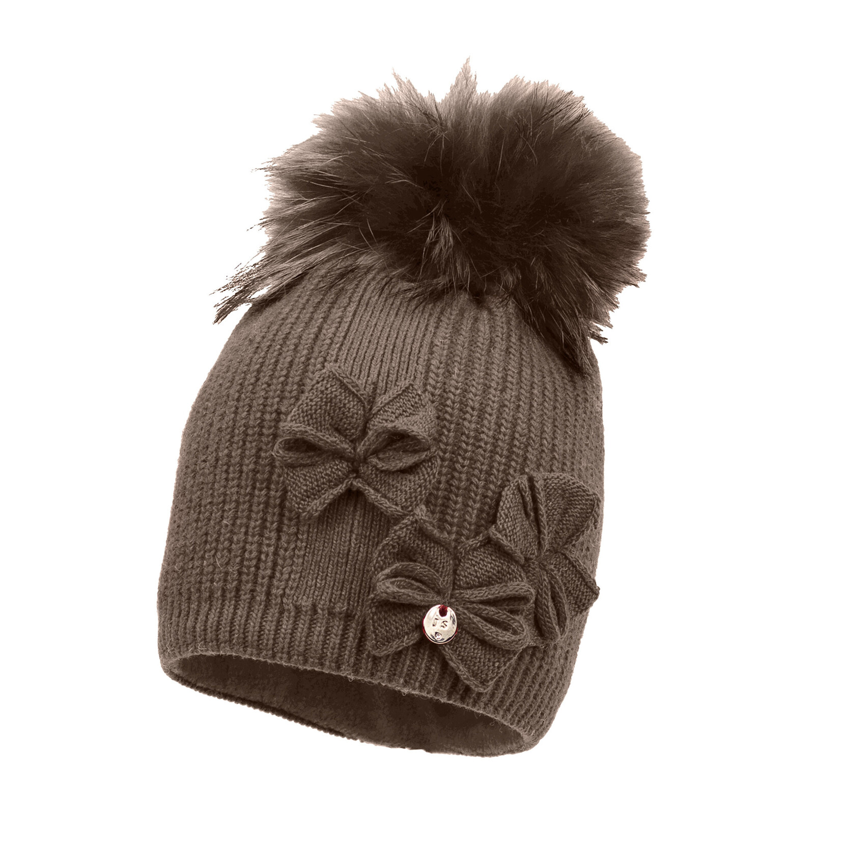 Jamiks TRINE I (raccoon fur) Hat  dark JZH435