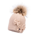 Jamiks TRINE I (raccoon fur) Hat  powder JZH435