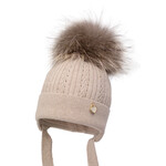 Jamiks KORINA I (raccoon fur) Hat  latte JZI100