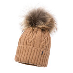 Jamiks LARK merino I (raccoon fur) Hat  caramell JZI209