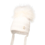 Jamiks KORINA I (raccoon fur) Hat  ecru JZI100