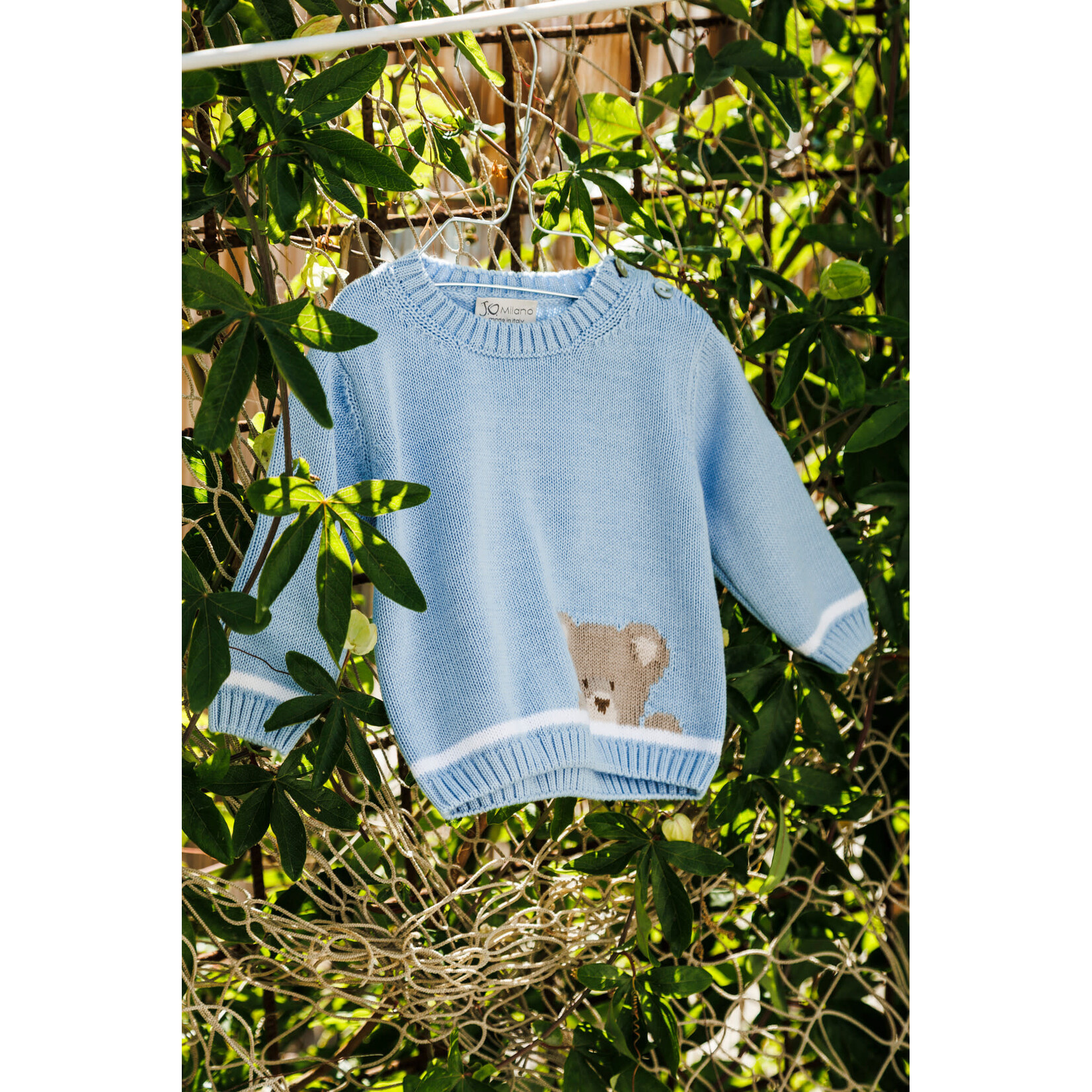 Jo Milano Baby Deroo: SWEATER BLUE NOTTE 673A2 12M