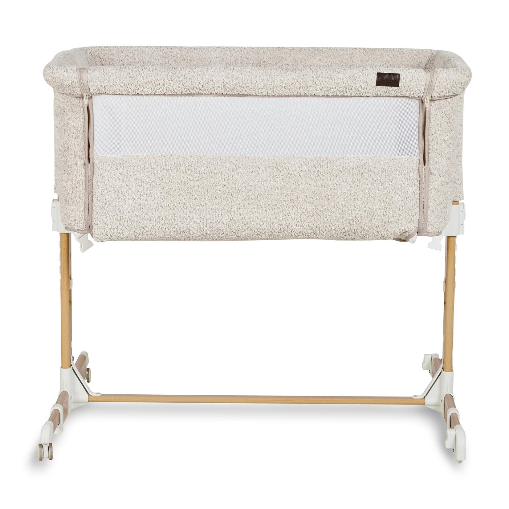 Quax Baby Hillemans: Co-sleeper Side by Side Naturel Bouclé - Sheep