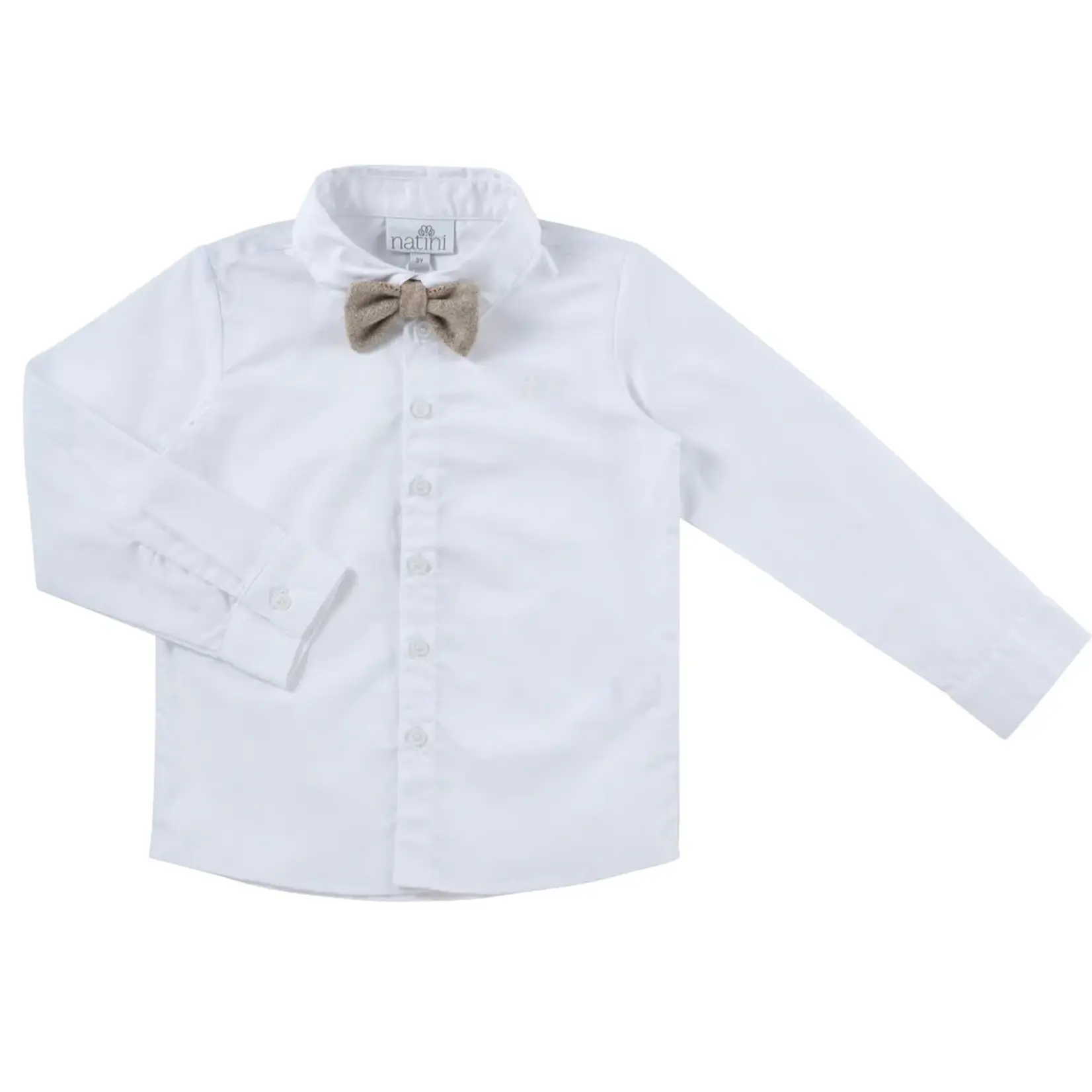 Natini SHIRT CAS BOW OFFWHITE