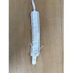 Living Nature Fopspeenketting mimo met kantje - Wit
