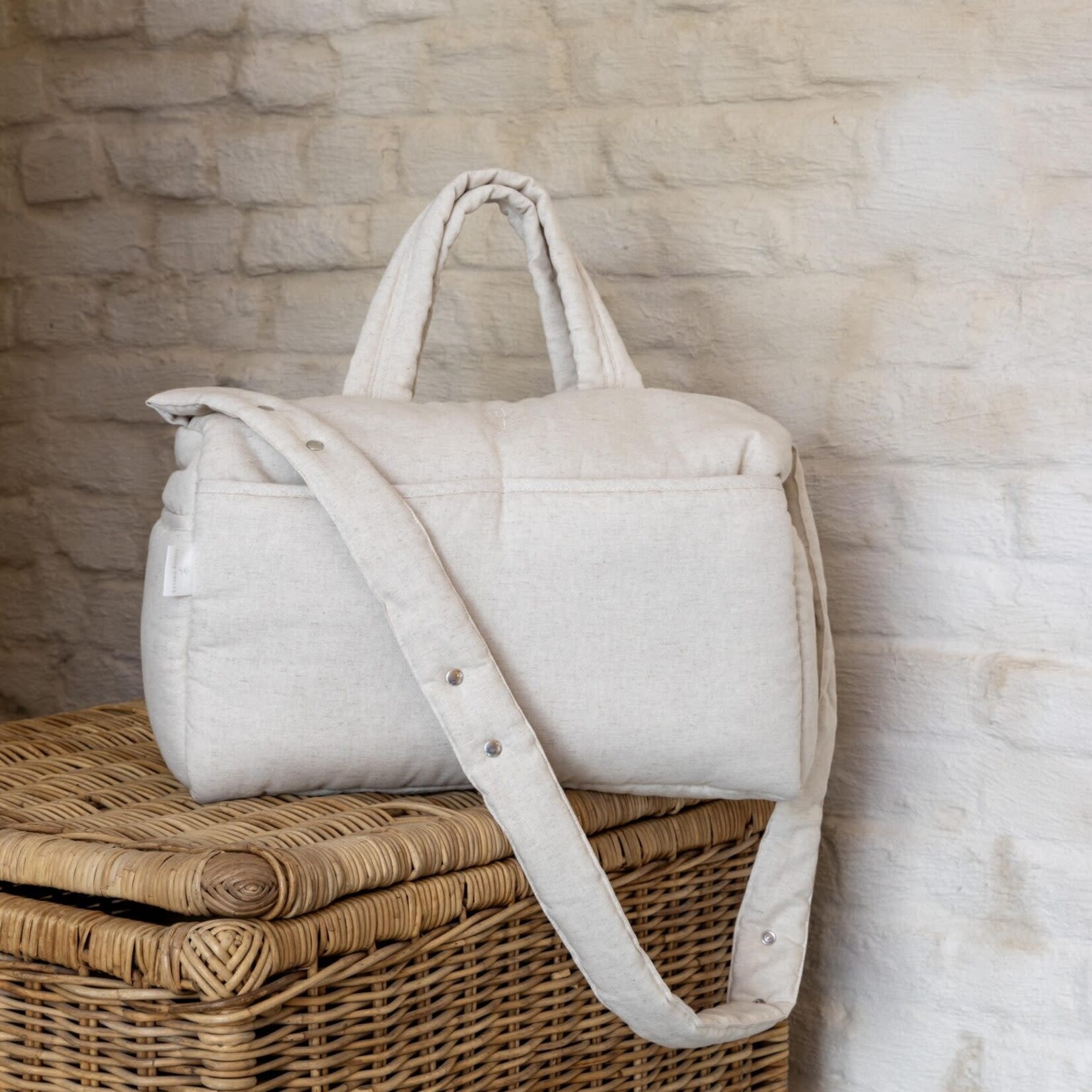Living Nature Baby Janssens: Verzorgingstas Aline – Linnen Collectie