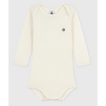 Petit Bateau Thermische body met lange mouwen van wol en katoen unisex